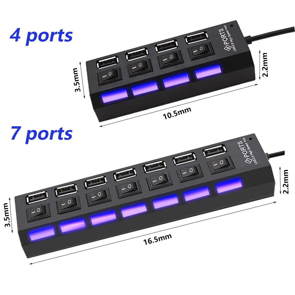 2.0 Multi USB Splitter Hub