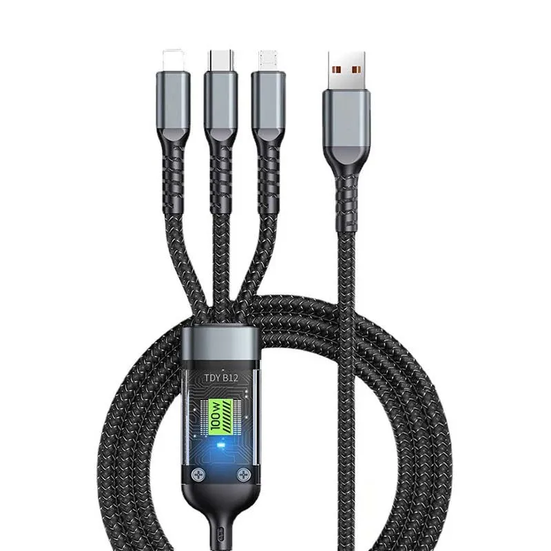 3-in-1 100 Watt Data Cable