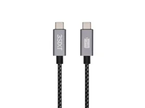 3sixT BLACK Cable - USB-C to USB-C PD - 1m