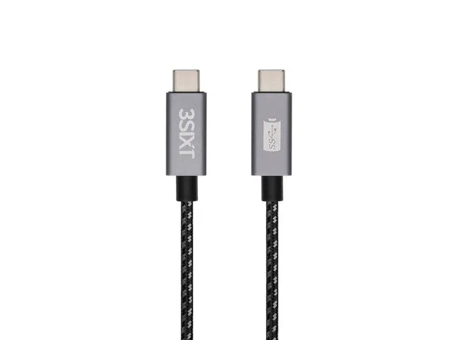 3sixT BLACK Cable - USB-C to USB-C PD - 1m