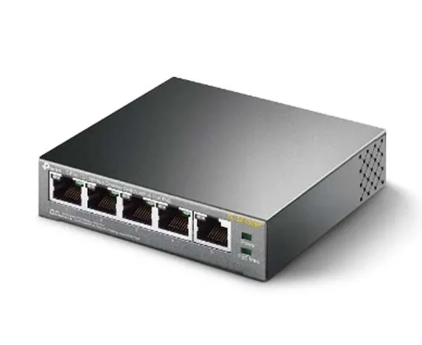 5-Port 10/100Mbps Ethernet Switch with 4-Port PoE, Desktop