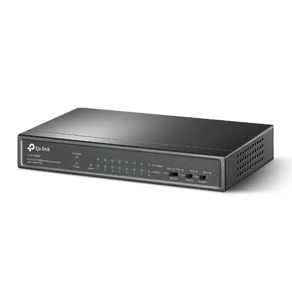 9-Port 10/100Mbps Desktop Switch with 8-Port PoE 