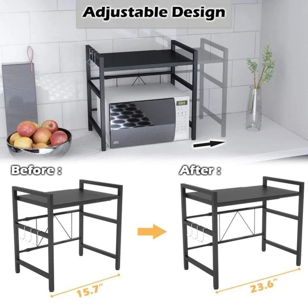 ADJUSTABLE MICROWAVE SHELF