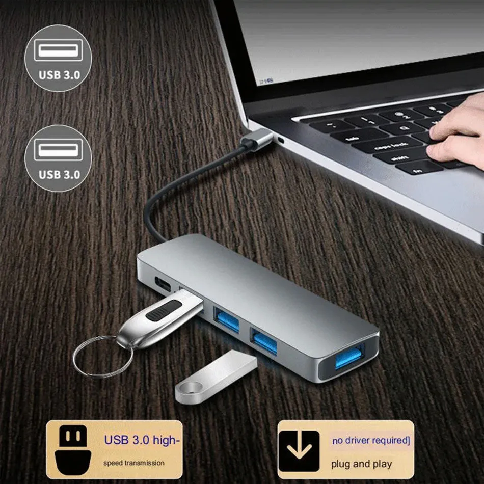 Airsky USB-C Docking Station 4 In 1 (HC-13E)