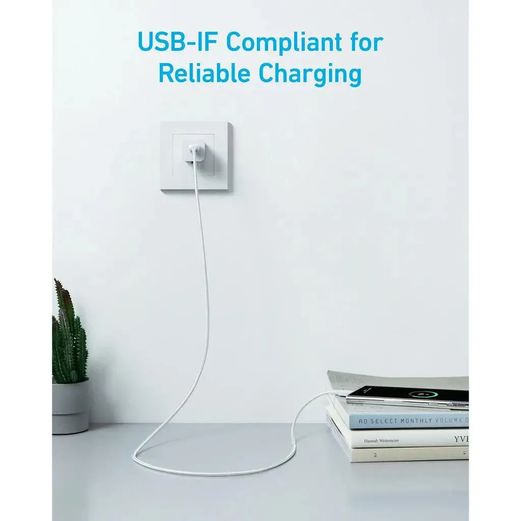 Anker 322 PowerLine USB A to USB C Fast Charging 6ft/1.8m Cable A81H6