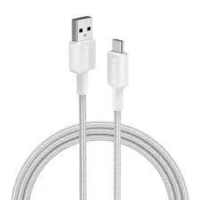 Anker 322 USB-A to USB-C Cable ( Braided 3ft - White )