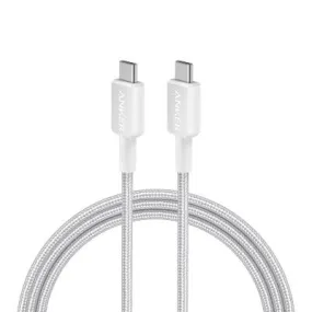 Anker 322 USB-C to USB-C Cable (6ft Braided) - White