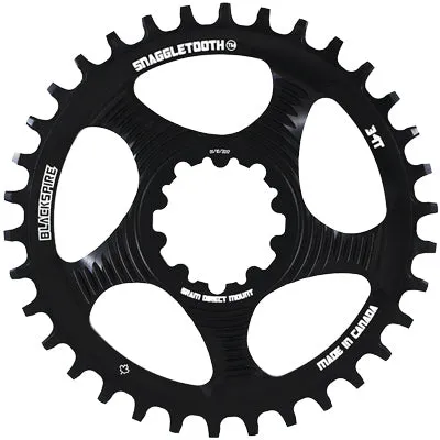 B-Spire C/Ring Snaggletooth Nw Sram,6Mm Offset,9-12S,30T,Blk Snaggletooth N/W Sram Offset Chainring Blackspire Chainrings