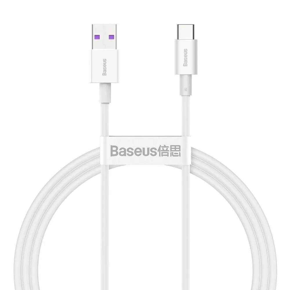 Baseus Superior Series CATYS-02 USB To Type-C Cable 66W Fast Charging 1m - White