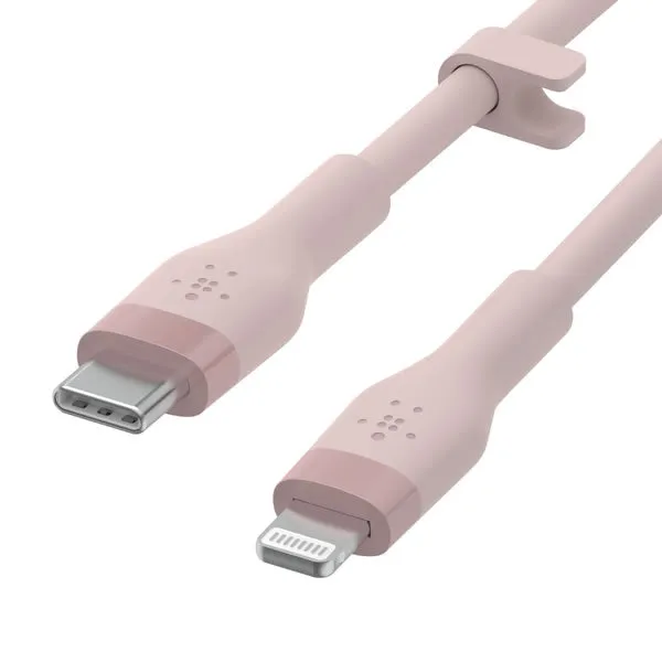 BELKIN BoostCharge Flex USB-C Cable with Lightning Connector 1M - Pink