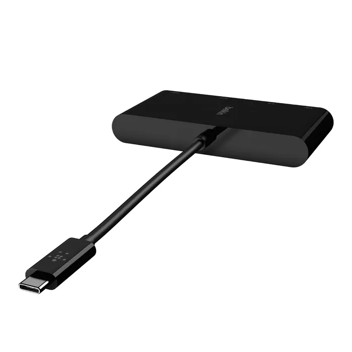 Belkin USB C Multimedia Adapter with Ethernet & 4K HDMI - Black