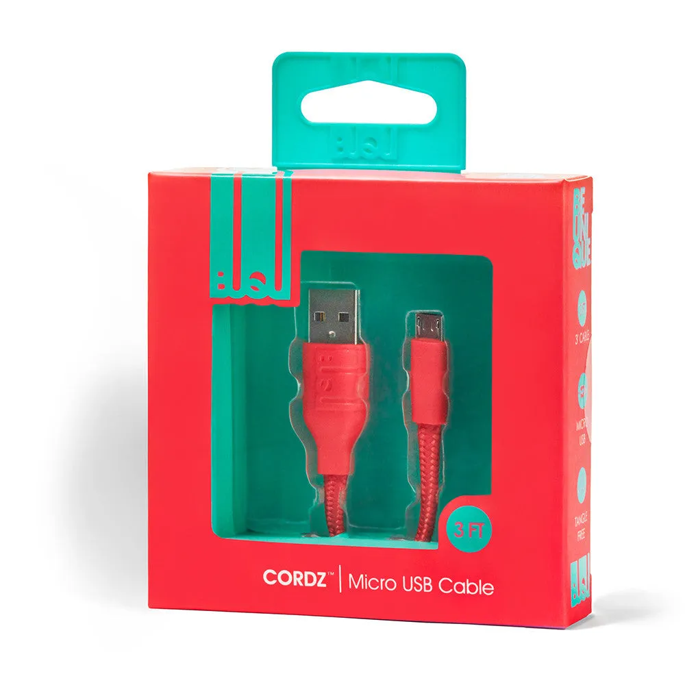 BUQU - Cordz 3 Foot Micro USB Cable