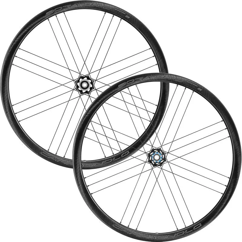 Campagnolo Bora WTO 33 Full Carbon Disc Brake Road Wheelset // Dark Label