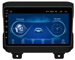 Car Dealz 9" Android 10.0 For Jeep Wrangler 2018  w CAM In Dash Plus OEM Fascia