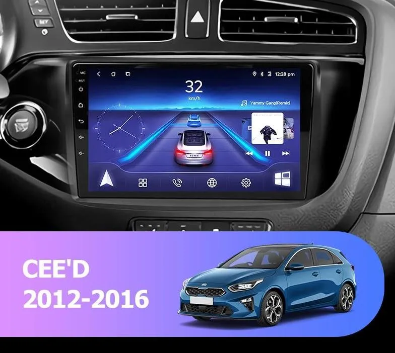 Car Dealz 9" Android 10.0 For KIA CEE'D JD 2012-2016 In Dash Plus OEM Fascia