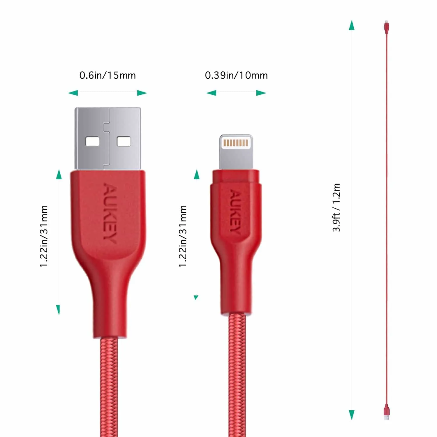 CB-AL1 Braided Nylon MFI Apple Lightning Performance Cable 1.2 meter