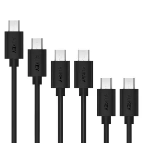 CB-D17 Qualcomm Quick Charge 2.0 3.0 Micro USB 2.0 Cable (1 x 3M 1 x 2M 2 x 1M 2 x 0.3M) 6 Pack