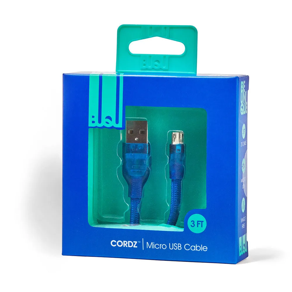 CORDZ- 3FT Micro USB Cable