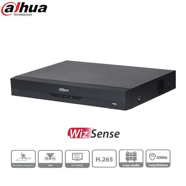 Dahua / HDCVI DVR / 16 Channels / Analytics  / Mini 1U / Penta-brid / 6MP / 1080p / 10TB HDD / X51C3E10