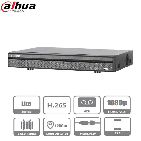 Dahua / HDCVI DVR / 4 Channels / 5MP / Mini 1U / Penta-brid / 1080p / 2TB HDD / DH-X51B1E2