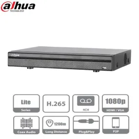 Dahua / HDCVI DVR / 4 Channels / 5MP / Mini 1U / Penta-brid / 1080p / 6TB HDD / DH-X51B1E6