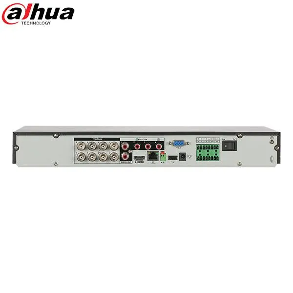 Dahua / HDCVI DVR / 8 Channels / Analytics / 1U / Penta-brid / 8MP / 4K / 2TB HDD / DH-X82B2A2