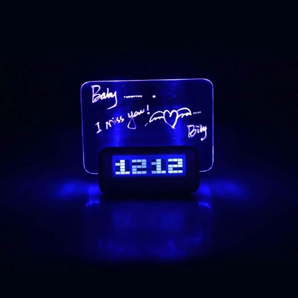 Digital Alarm Clock with Message Board