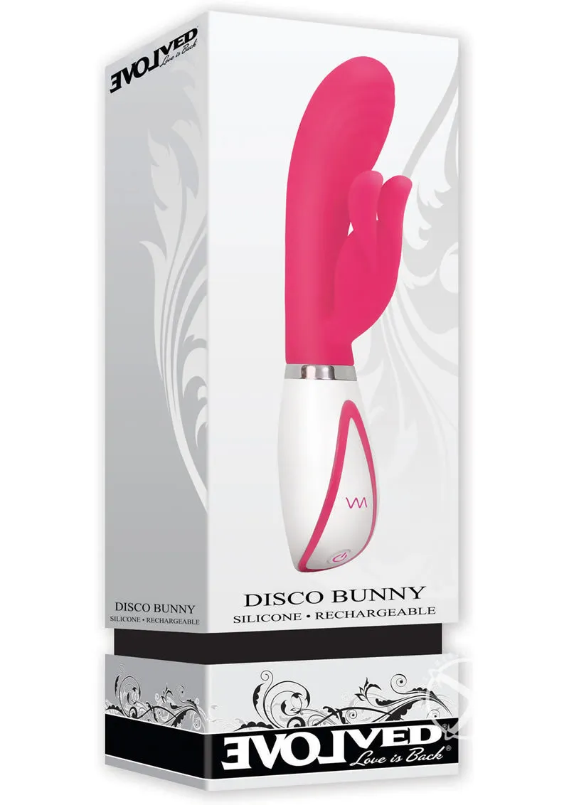 Disco Bunny Rechargeable Silicone Rabbit Vibrator with Dual Stimulation