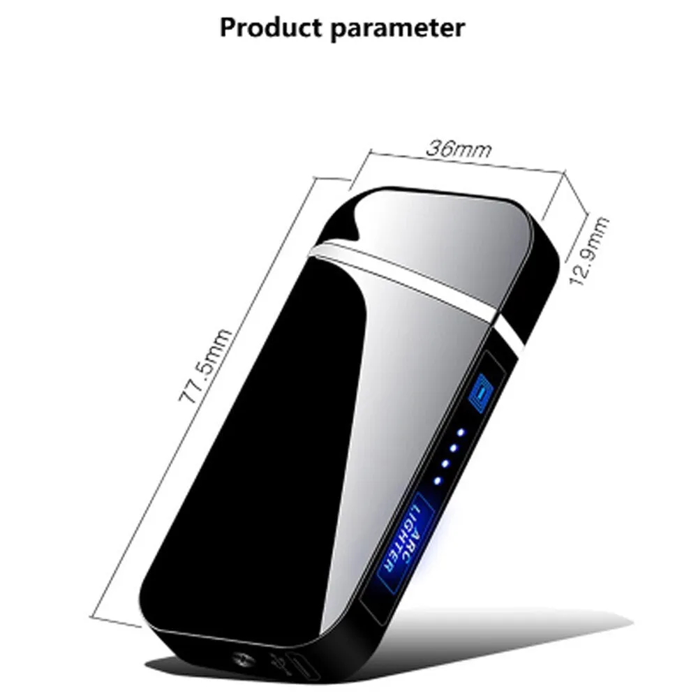 Double Arc Electronic Rechargeable Windproof Lighters