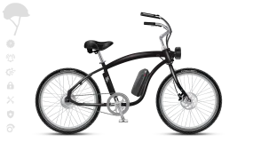 EBC Model C 750w 1Sp / 7Sp E-Cruiser Bike