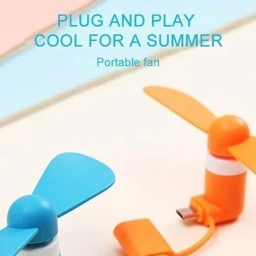 Flexible Phone Mini Fan