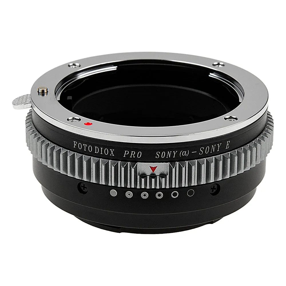 Fotodiox Pro Lens Mount Adapter - Sony Alpha A-Mount (and Minolta AF) DSLR Lens to Sony Alpha E-Mount Mirrorless Camera Body