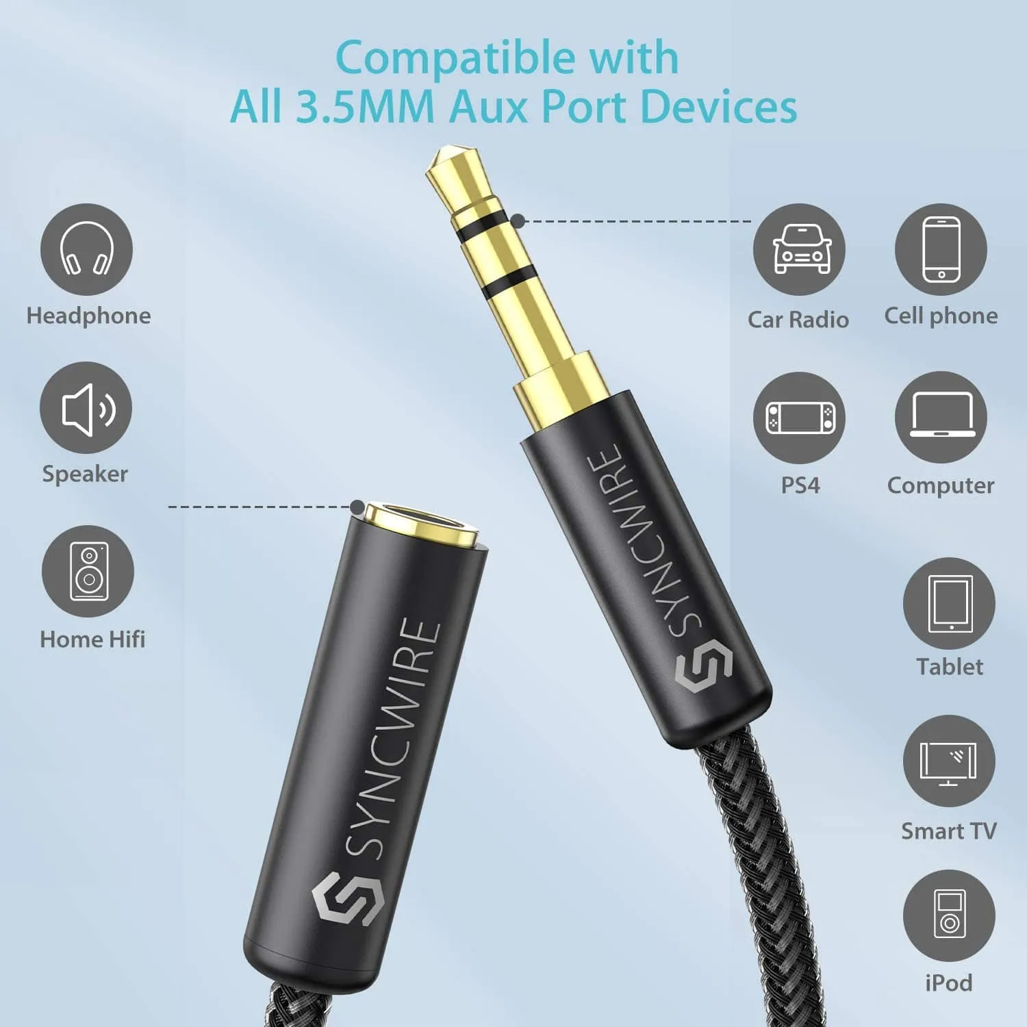 Headphone Extension Cable (3.5mm Male to Female)