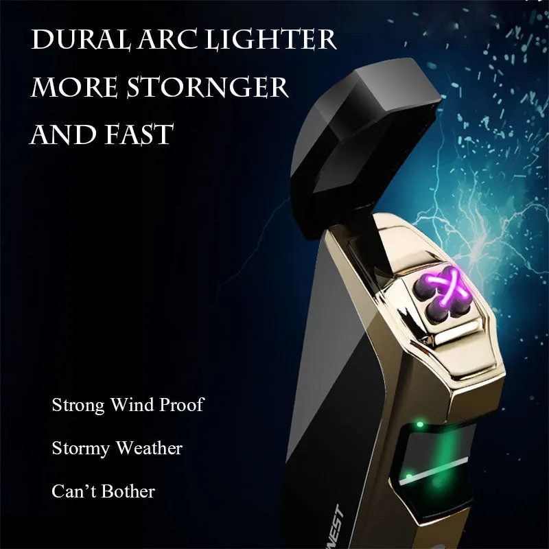 HONEST Arc Lighter X Plasma Lighter Rechargeable USB Lighter Electric Lighter for Cigarette with LED Display Power