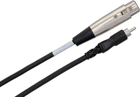 Hosa XRF-105 Unbalanced Interconnect, XLR3F to RCA, 5 ft