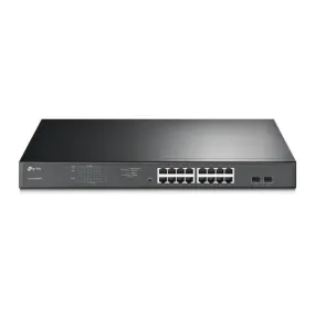 JetStream 16-Port Gigabit Easy Smart PoE  Switch with 2 SFP Slots