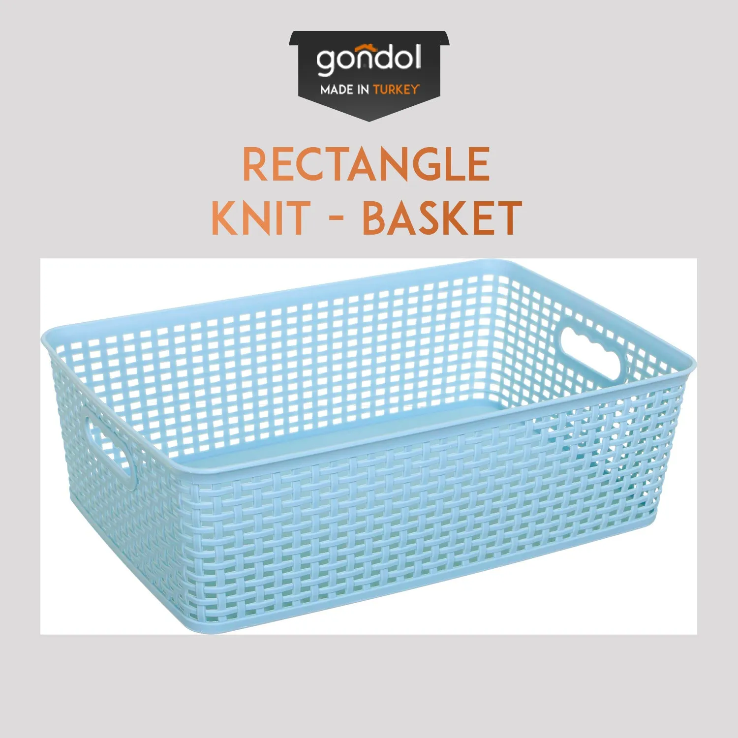 Kangaroo Rectangle Knit Basket