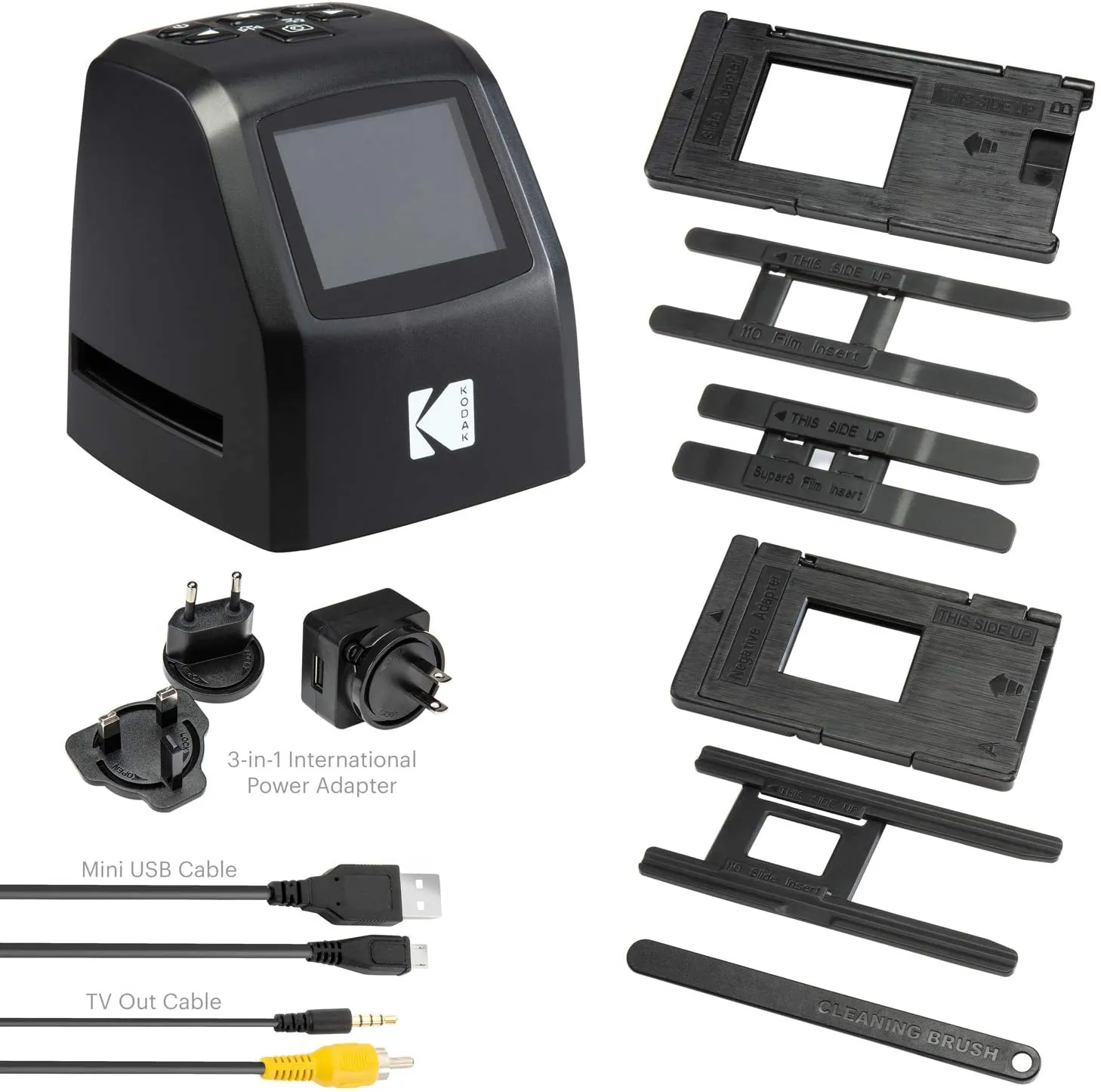 KODAK Mini Digital Film & Slide Scanner – Converts 35mm, 126, 110, Super 8 & 8mm Film Negatives & Slides to 22 Megapixel JPEG Images – Includes - 2.4