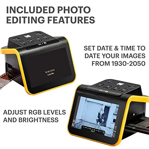 Kodak Slide N SCAN Film and Slide Scanner with Large 5” LCD Screen, Convert Color & B&W Negatives & Slides 35mm, 126, 110 Film Negatives & Slides to High Resolution 22MP JPEG Digital Photos