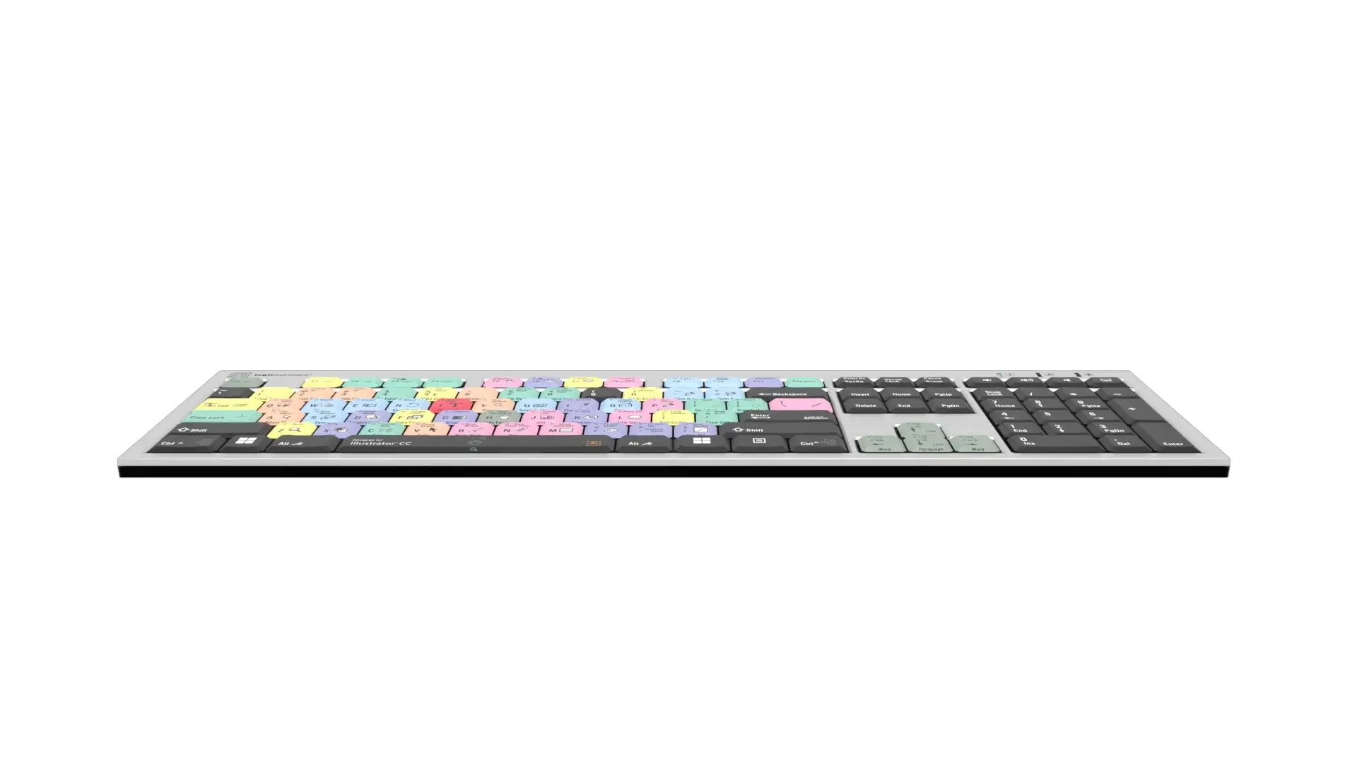 Enhanced LogicKeyboard for Adobe Illustrator CC (PC) - Slim Line US Layout (LKBU-ILSTCC-AJPU-US)