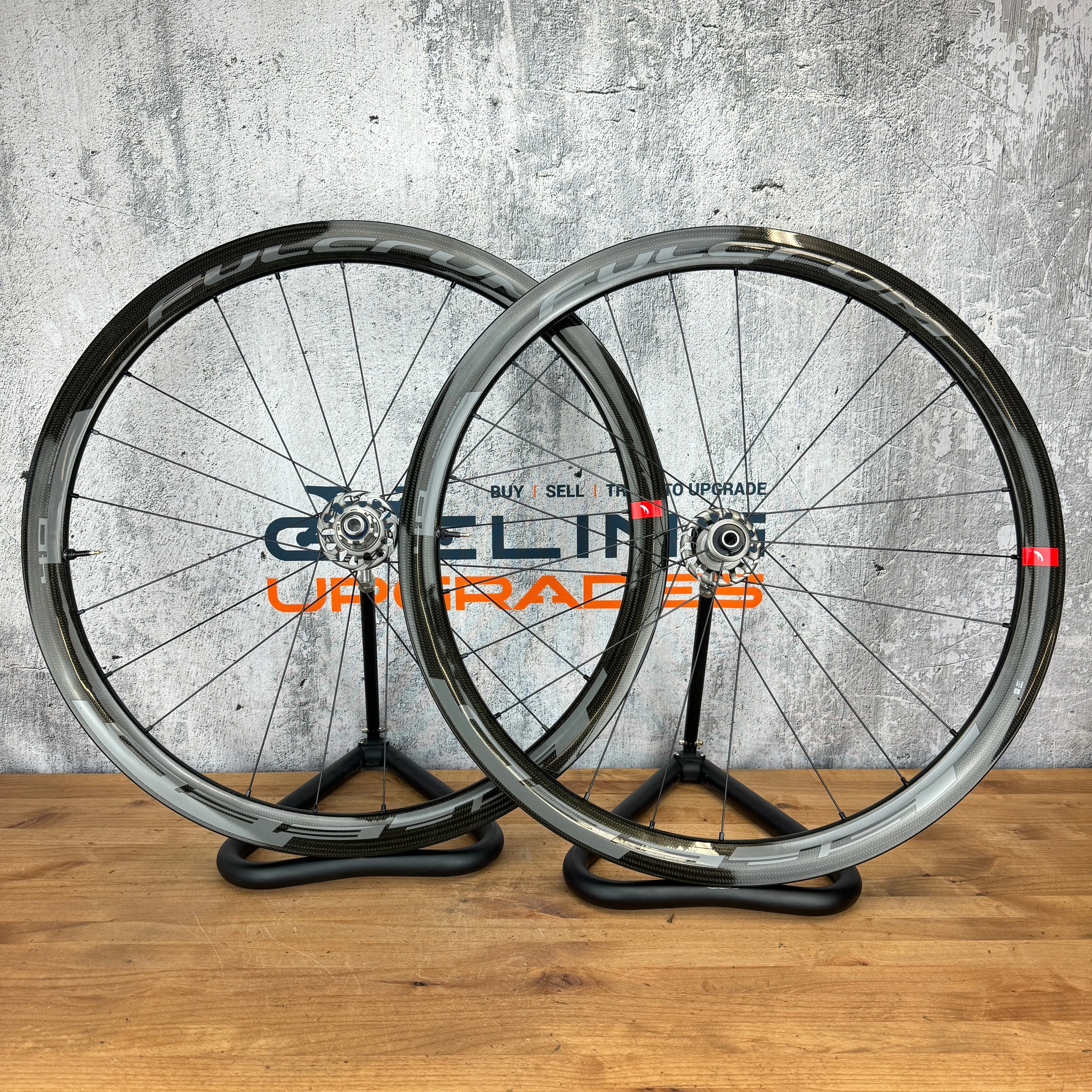 Low Mile! Fulcrum Speed 40 DB Carbon Tubeless Disc Wheelset 700c 1575g USB Ceramic