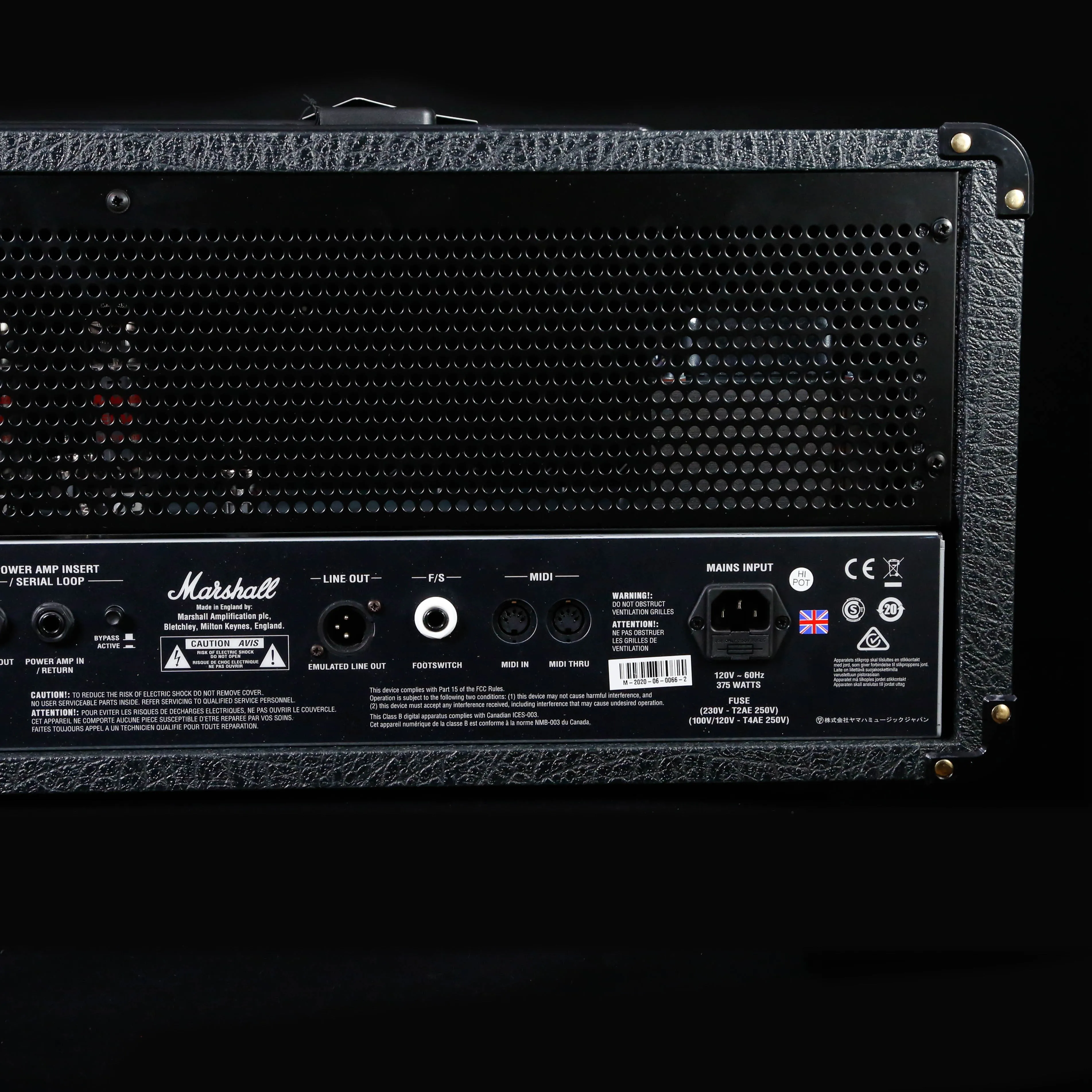 Marshall JVM410H 100-Watt, 4 channel, all valve head