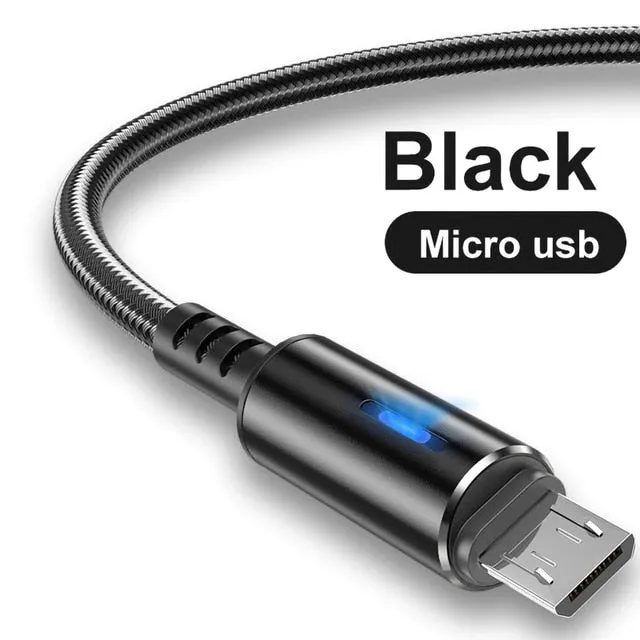 Micro USB Cable 5A LED Fast Charging Micro Data Cord