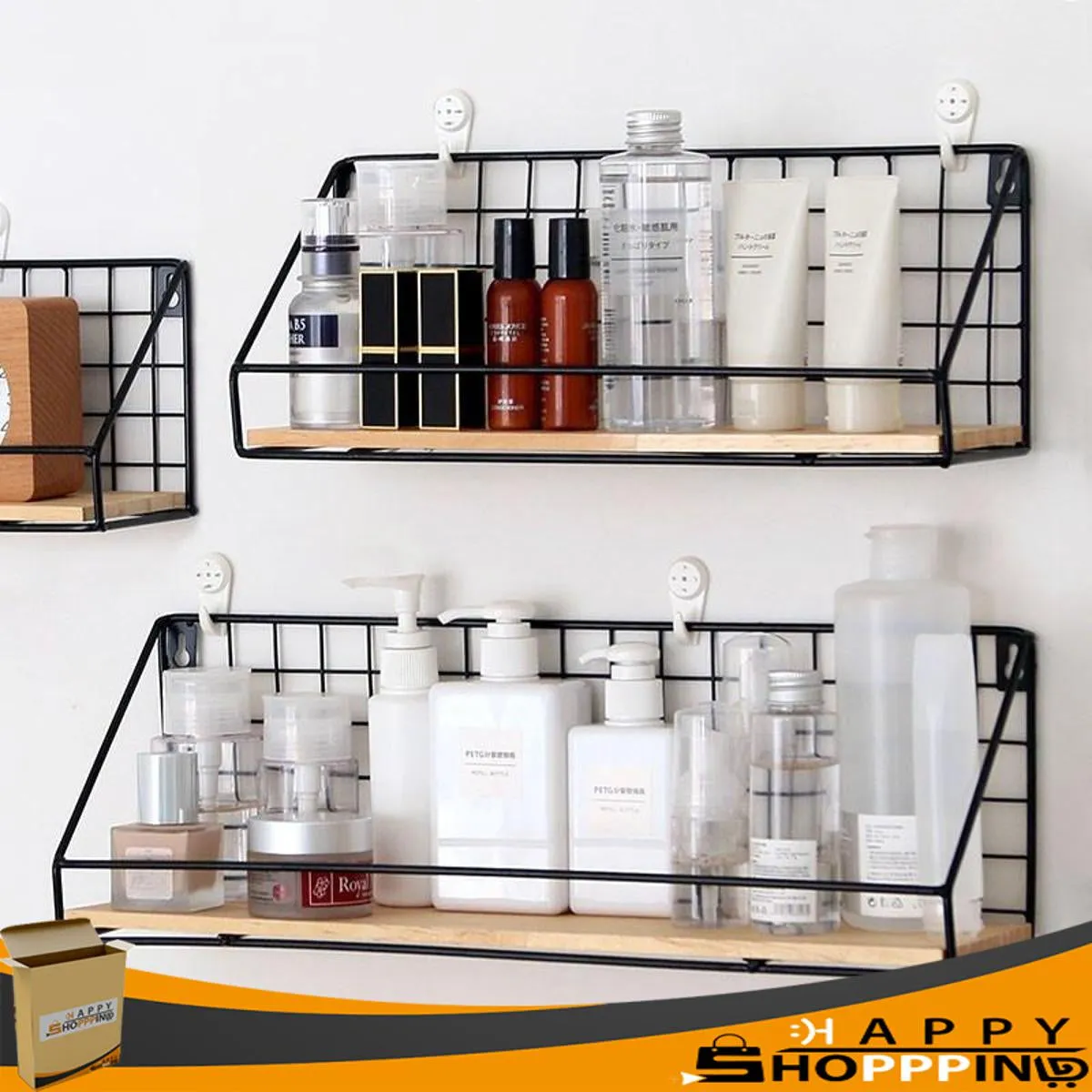 Modern Industrial Display Shelf for Bedroom