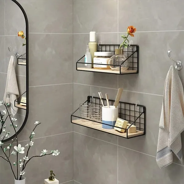 Modern Industrial Display Shelf for Bedroom