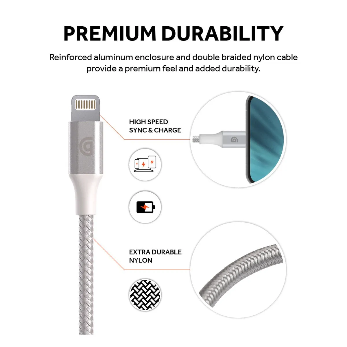 Premium USB-C to Lightning Cable - 5FT