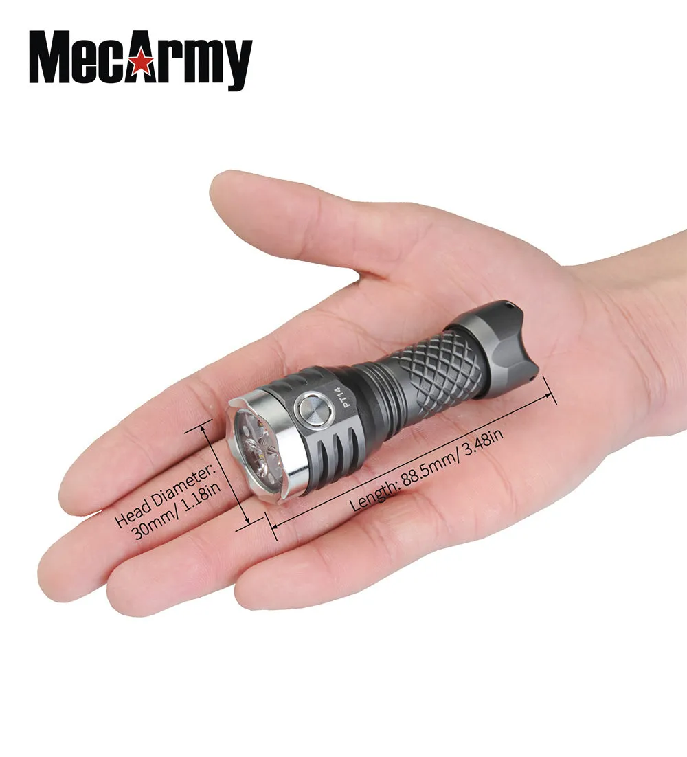 PT14 USB Rechargeable 900 Lumens EDC Flashlight