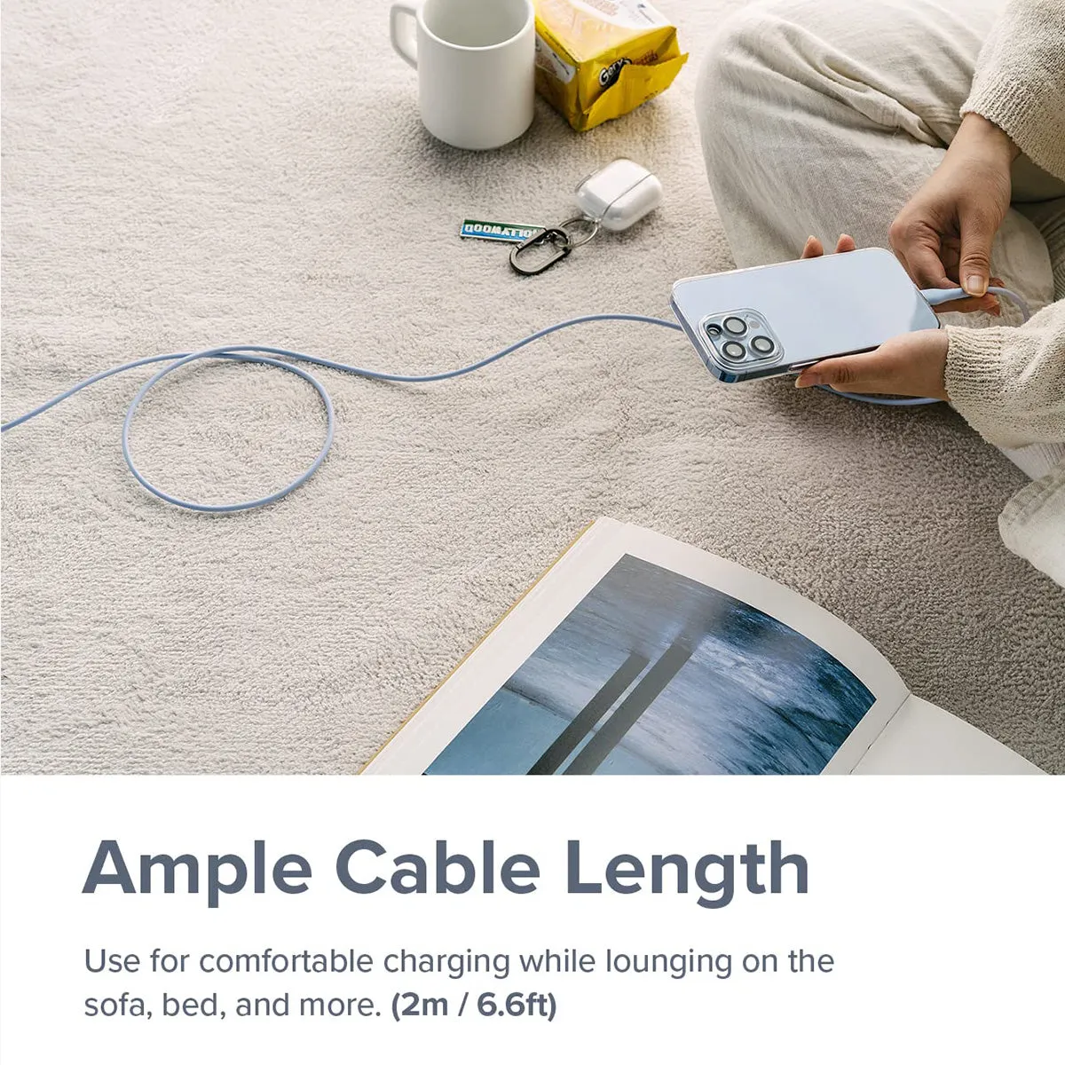 Ringke USB-C to Lighting Pastel Charging Cable (2m)