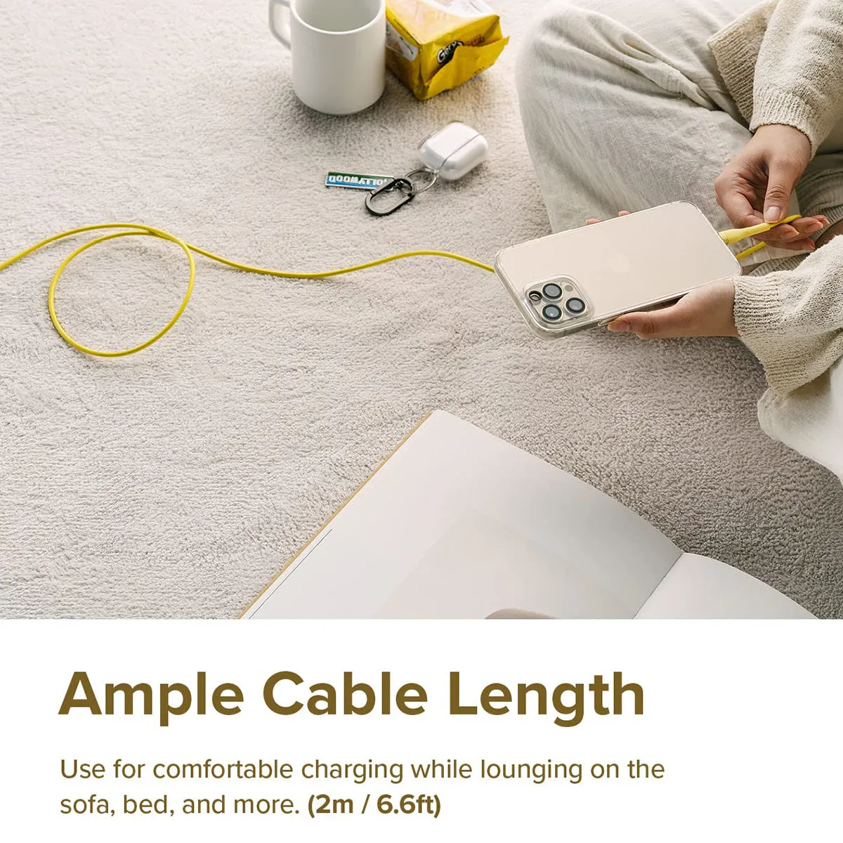 Ringke USB-C to Lighting Pastel Charging Cable (2m)