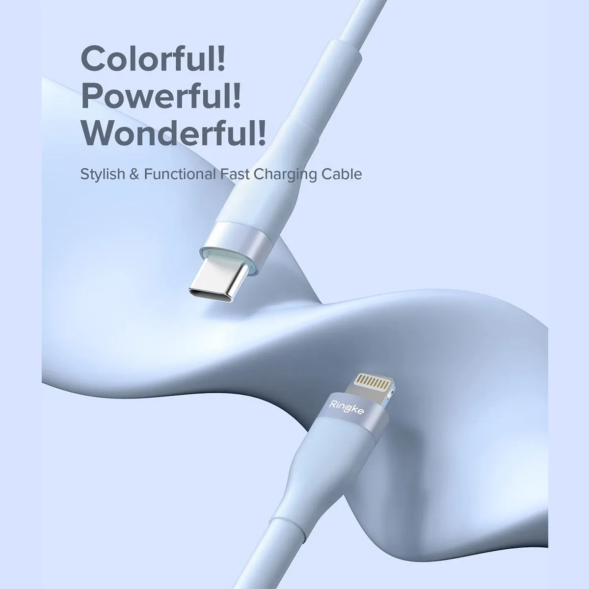 Ringke USB-C to Lighting Pastel Charging Cable (2m)